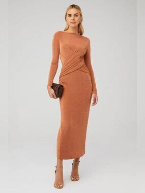 Significant Other Rosie Maxi Dress in Caramel 2